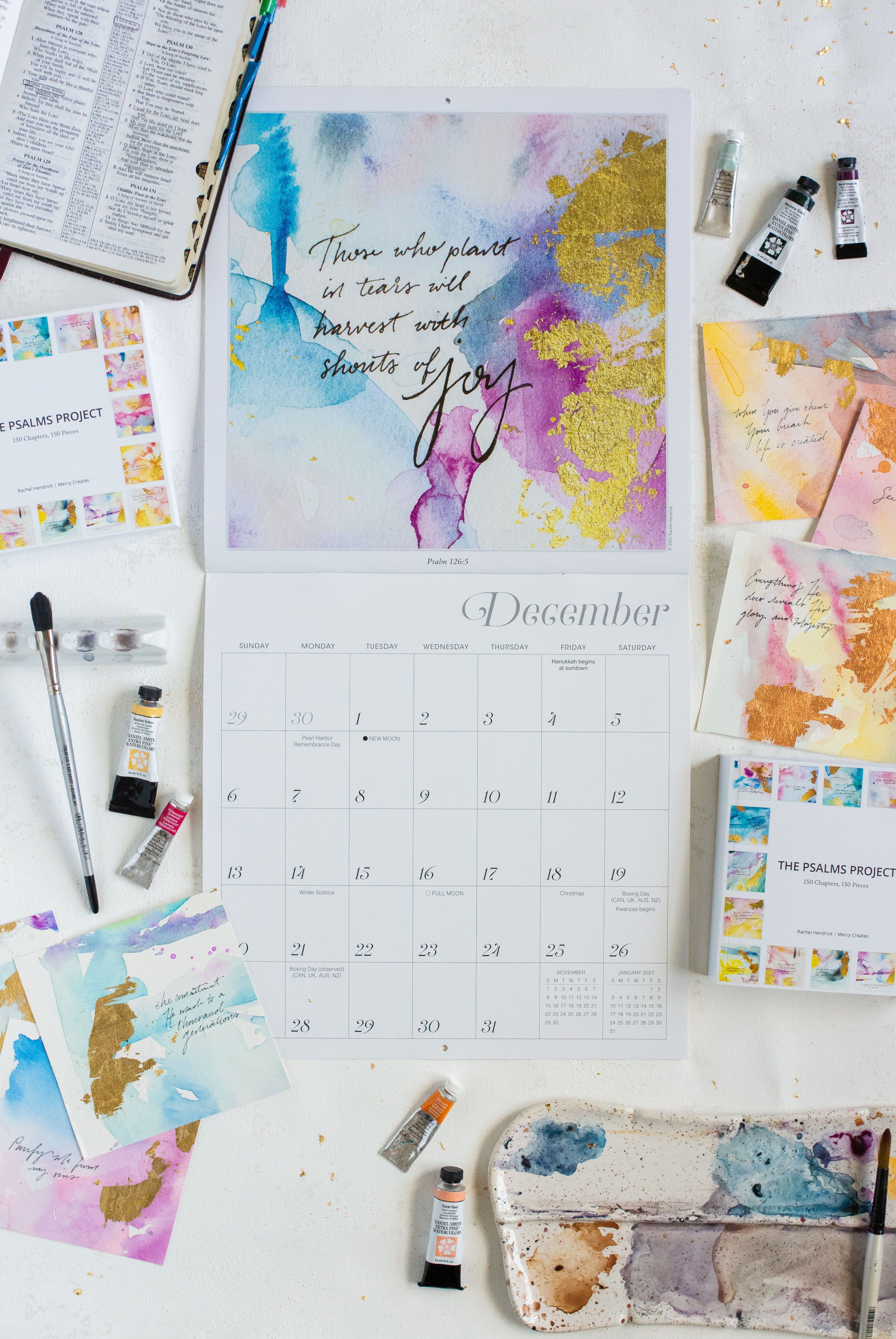 The Psalms Project™ Book + Bless This Year 2026 Calendar