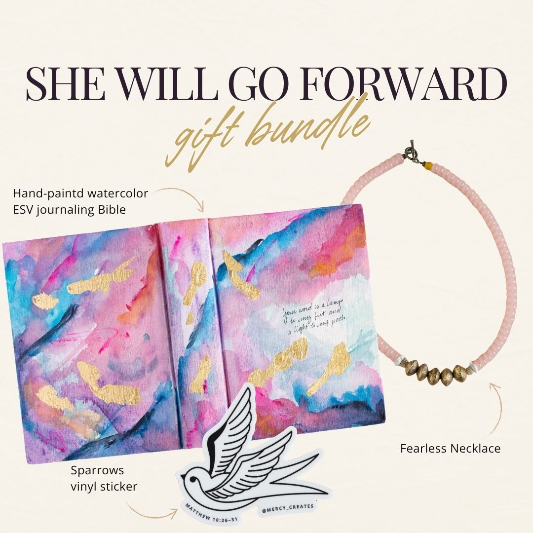 She Will Go Forward | Graduation Bible Gift Bundle