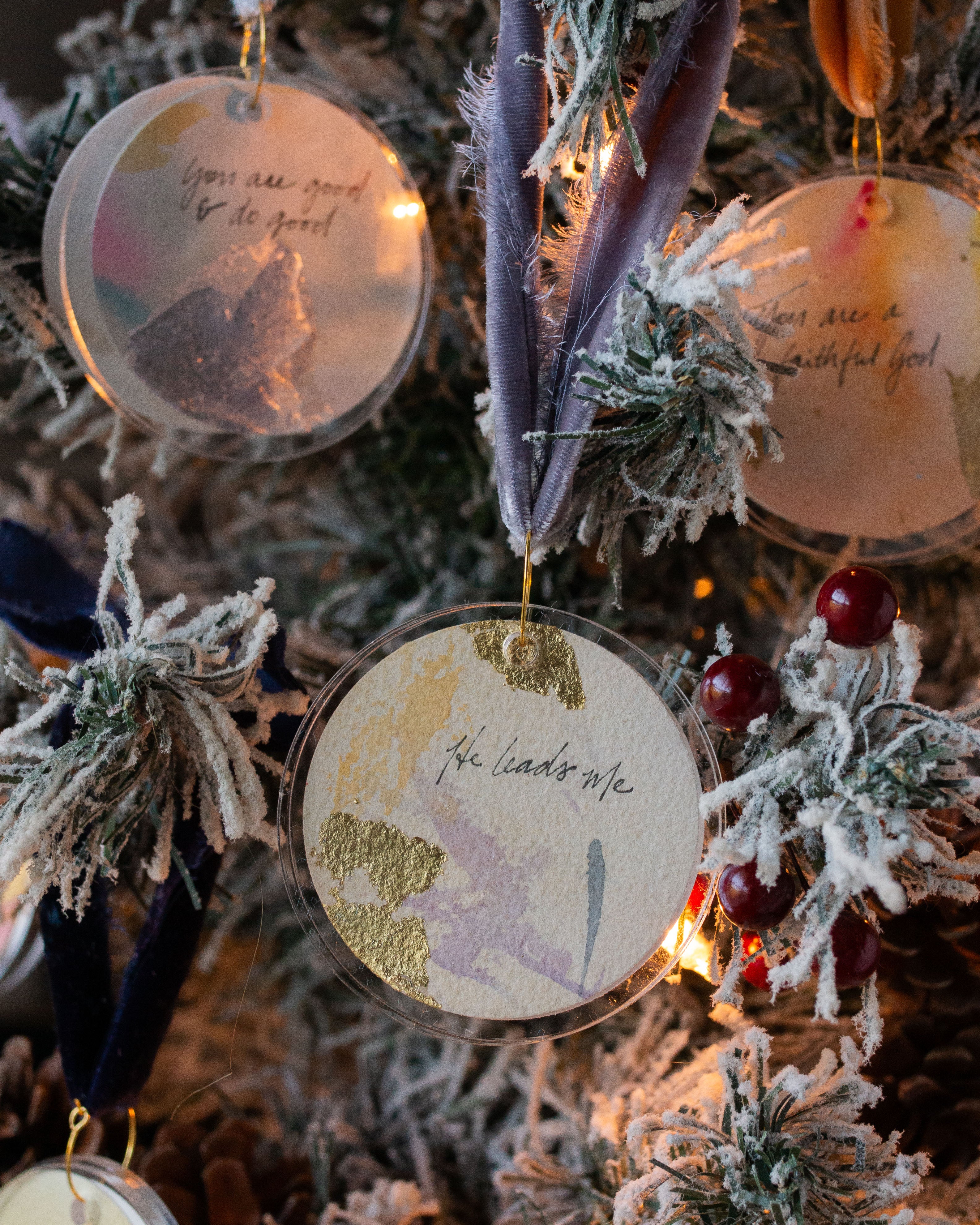 He Leads Me | Purple