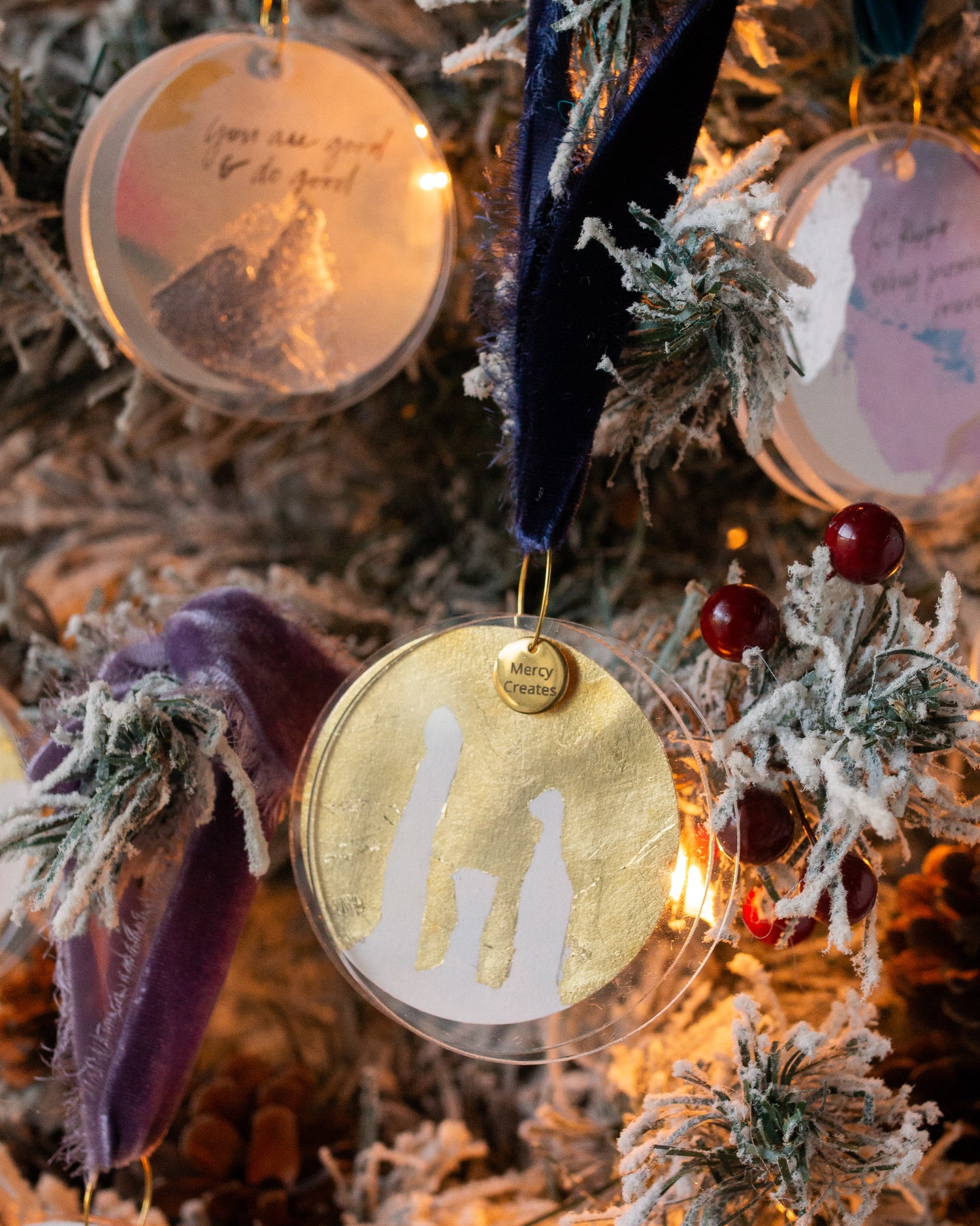 Nativity Ornament - Navy