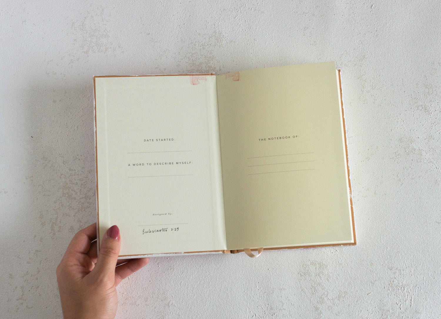 Psalm 119:114 "You are my hiding place" Hand-painted Watercolor Notebook