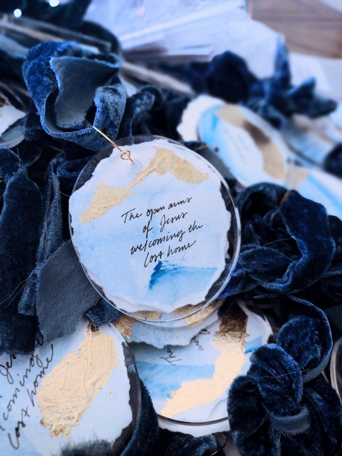 Custom Signature Watercolor Ornament