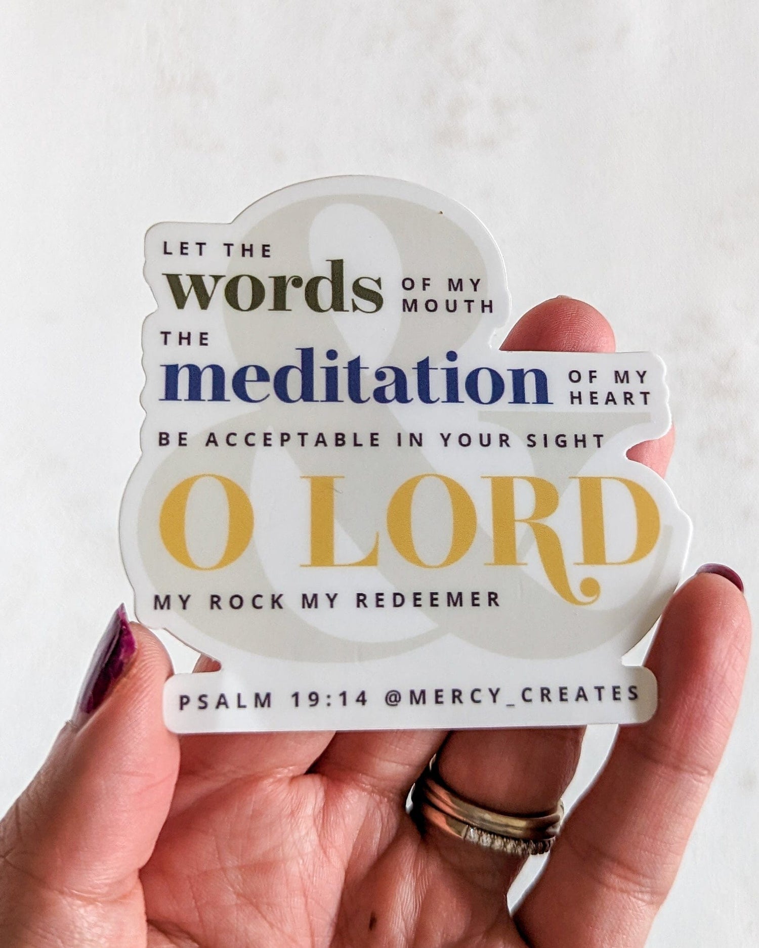 Acceptable in Your Sight - Color Vinyl Sticker