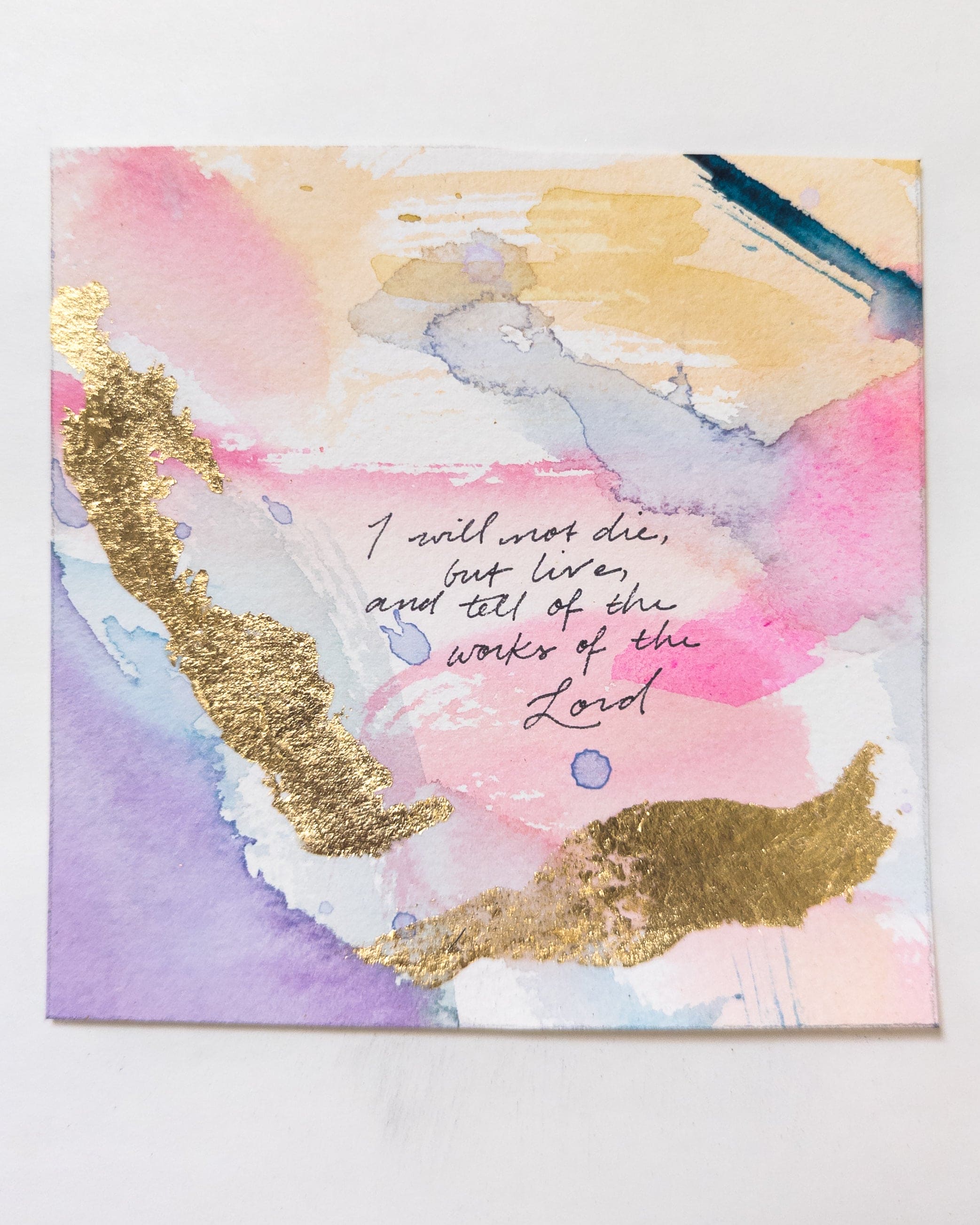 I Will Not Die But Live