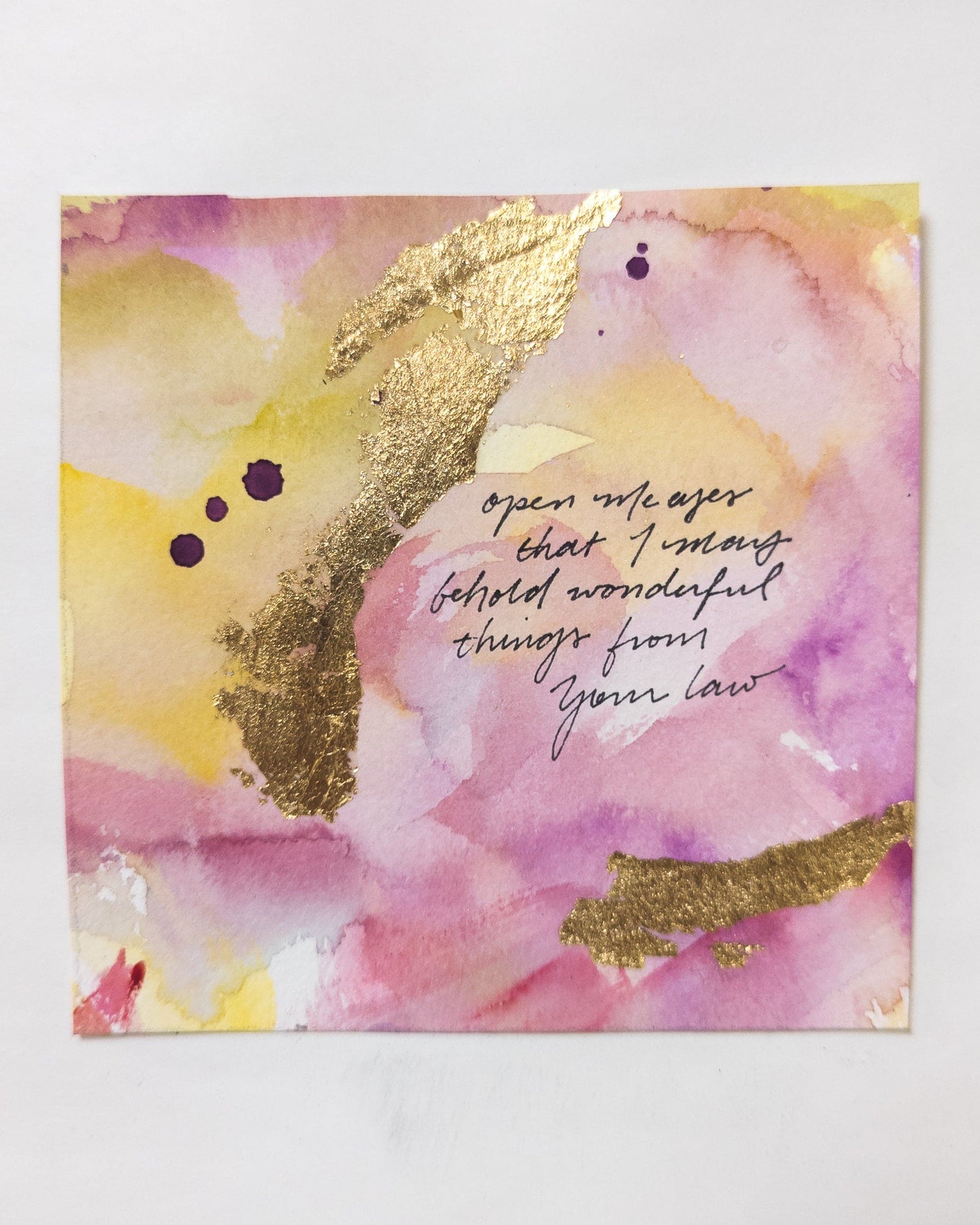 Open My Eyes That I May Behold Wonderful Things from Your Law