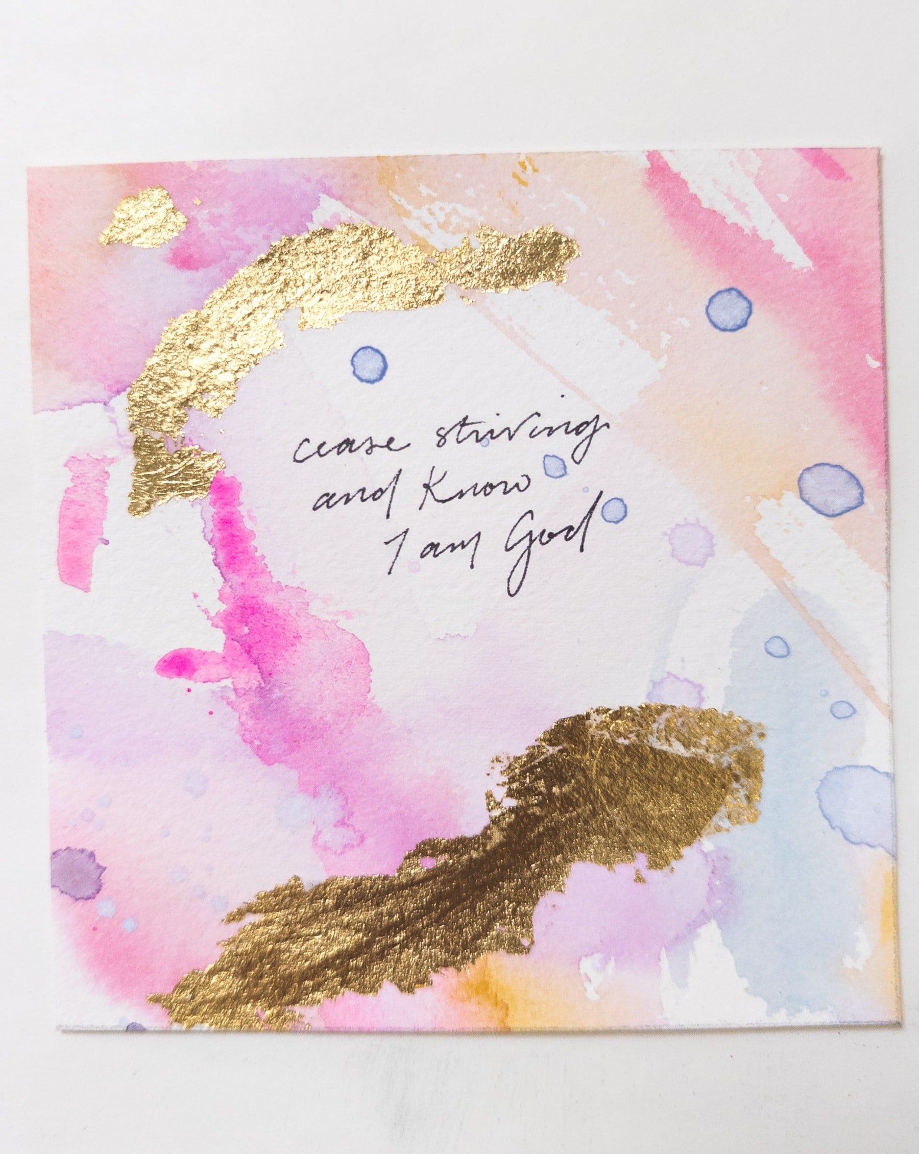 Cease Striving and Know I Am God