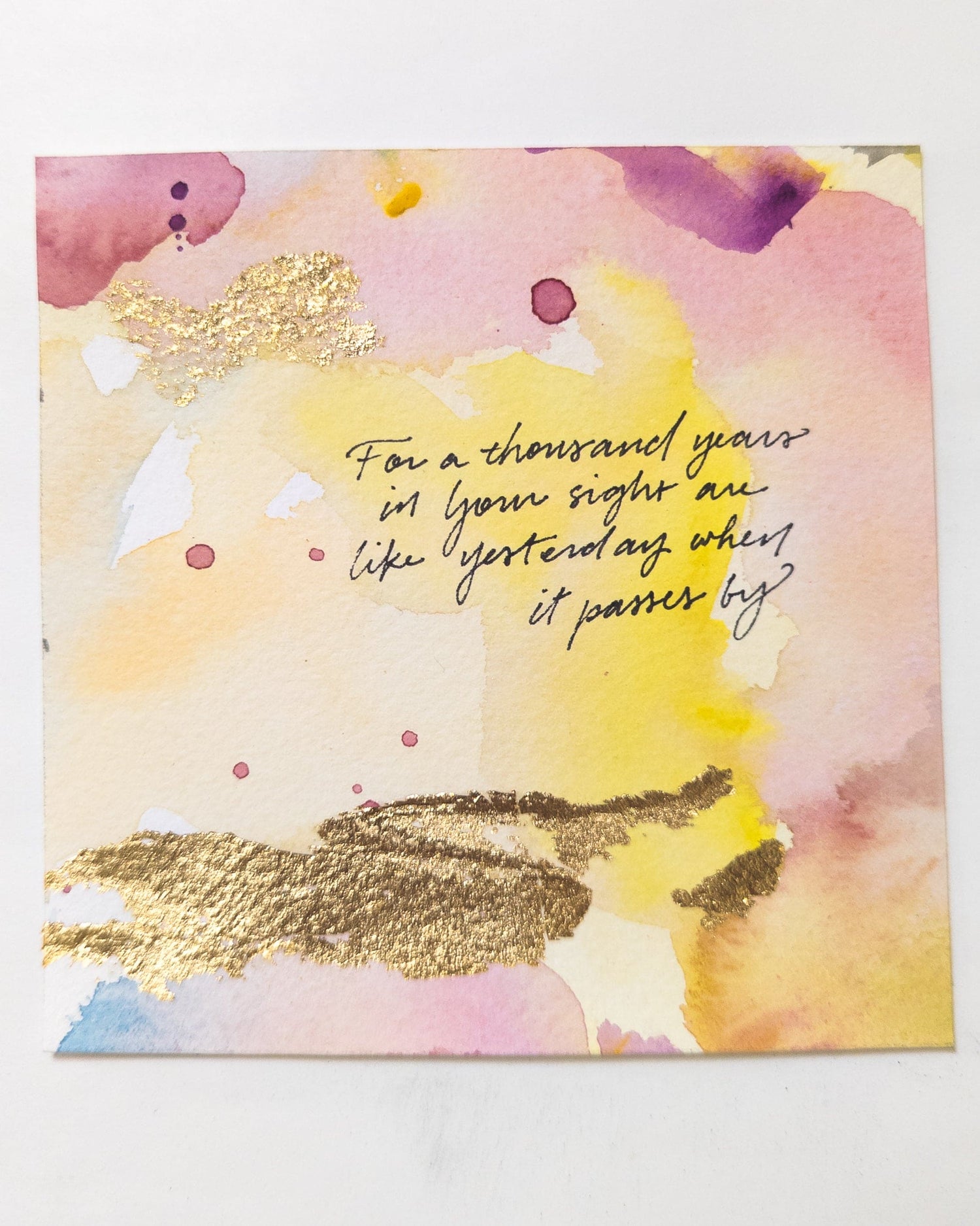 A Thousand Years in Your Sight are like Yesterday