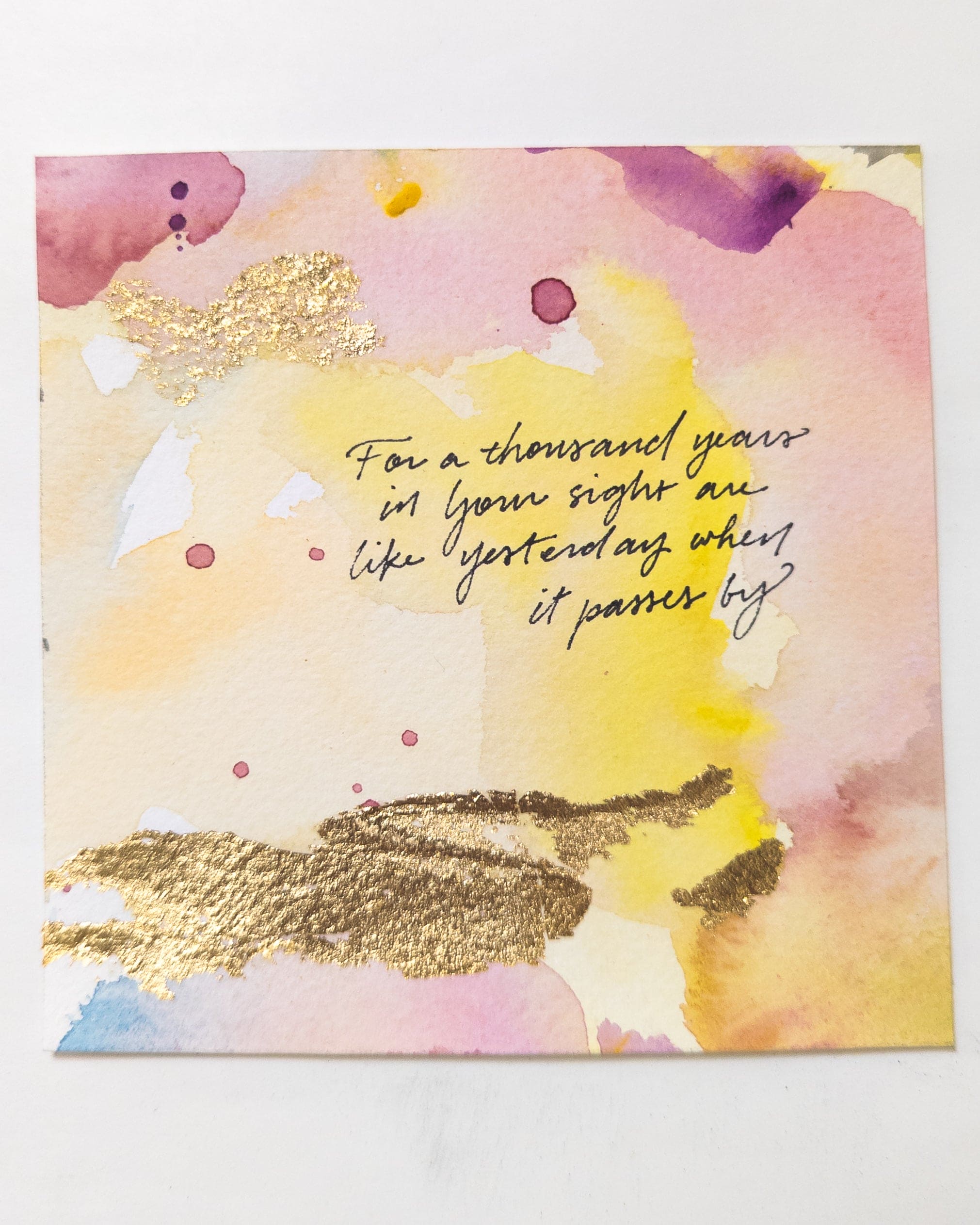 A Thousand Years in Your Sight are like Yesterday