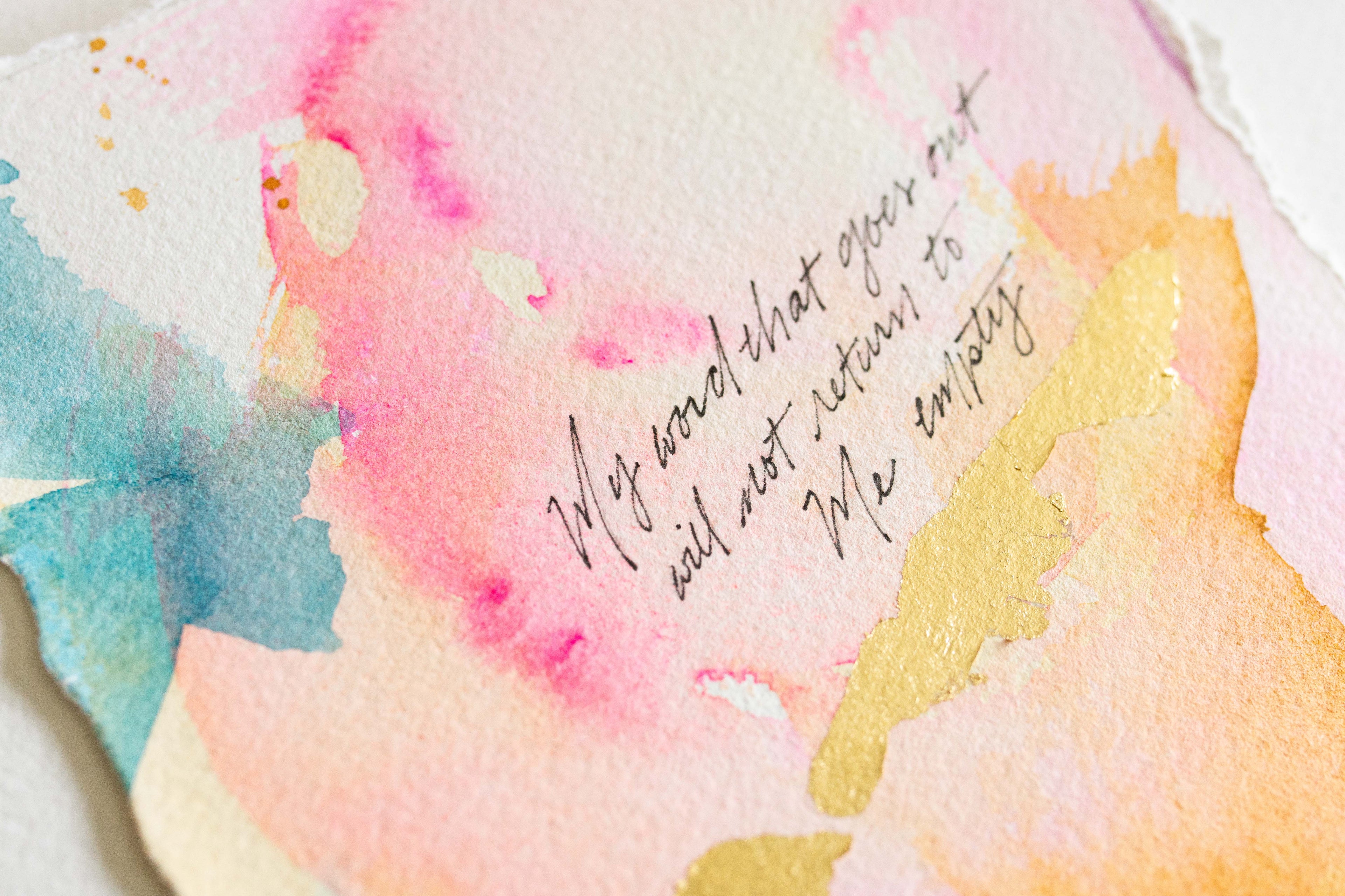 My Word Will Not Return Empty