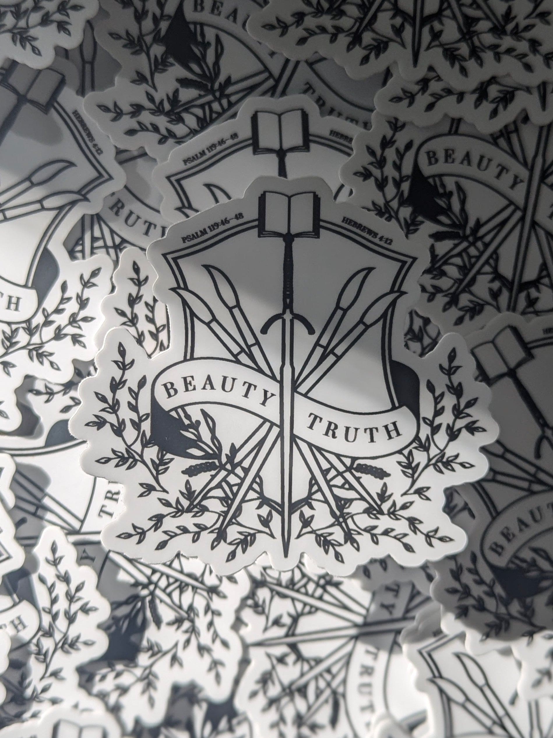 Beauty + Truth vinyl sticker