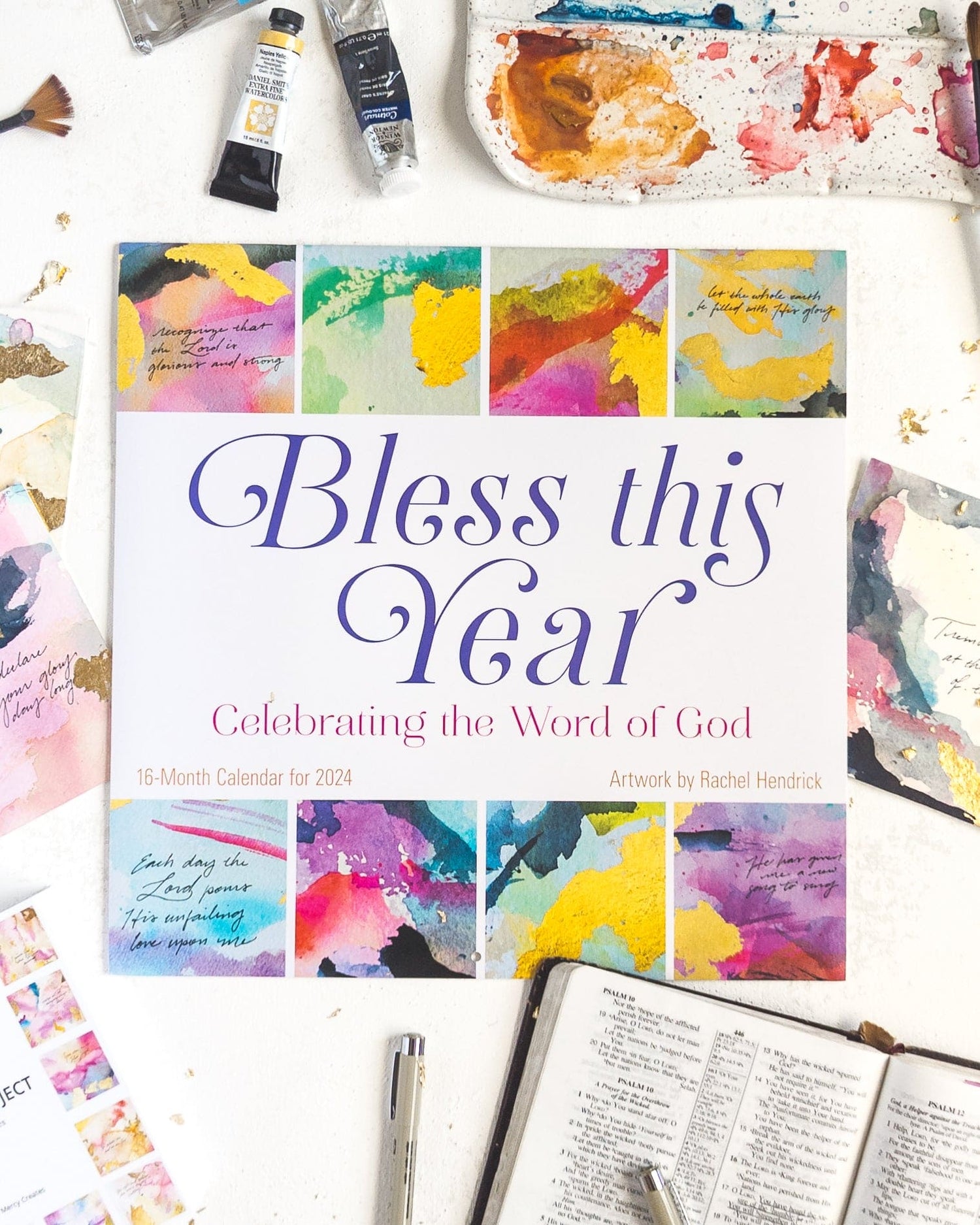 The Psalms Project Book + Bless This Year 2024 Calendar