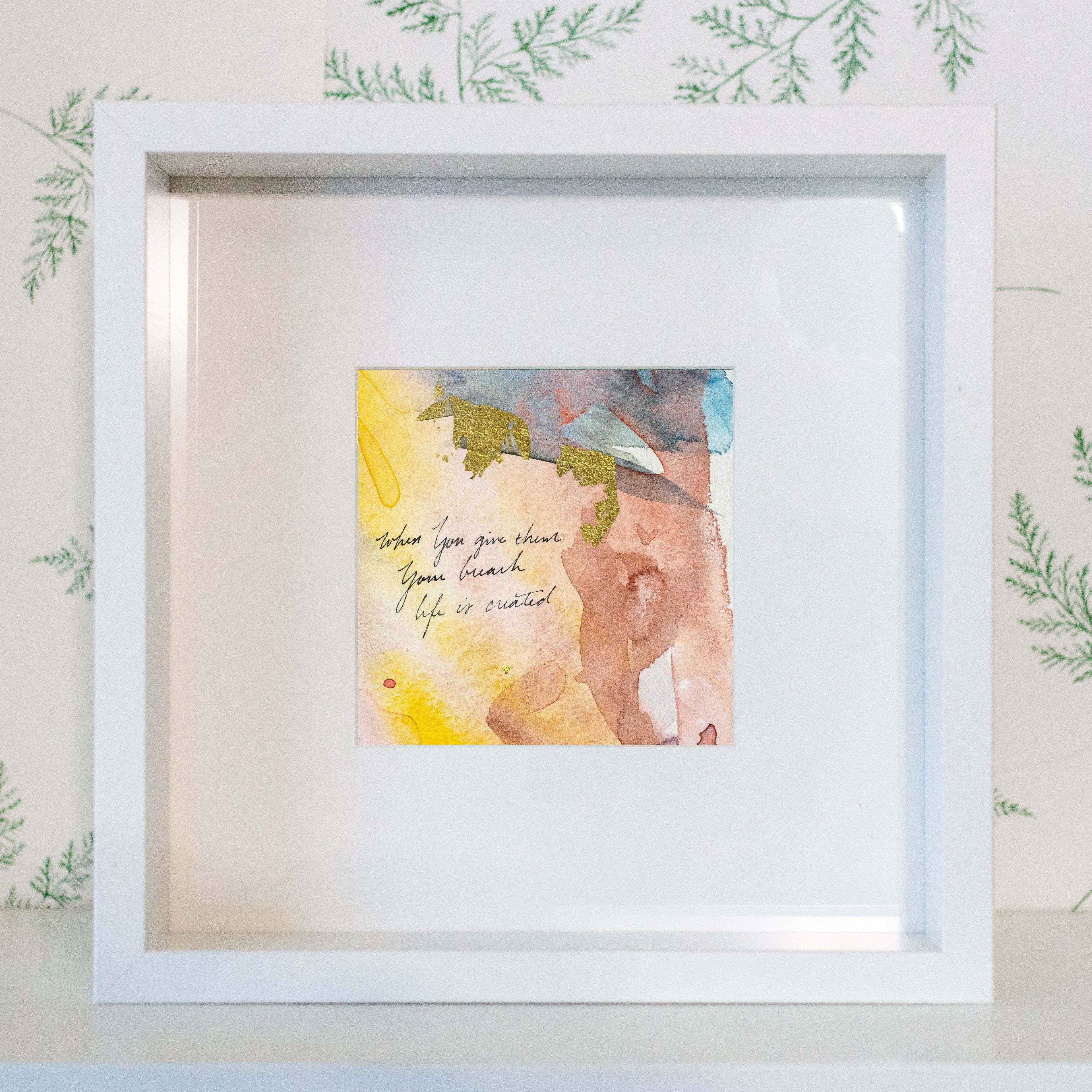 When You give them Your breath, life is created - Psalm 104:30 | Original Art