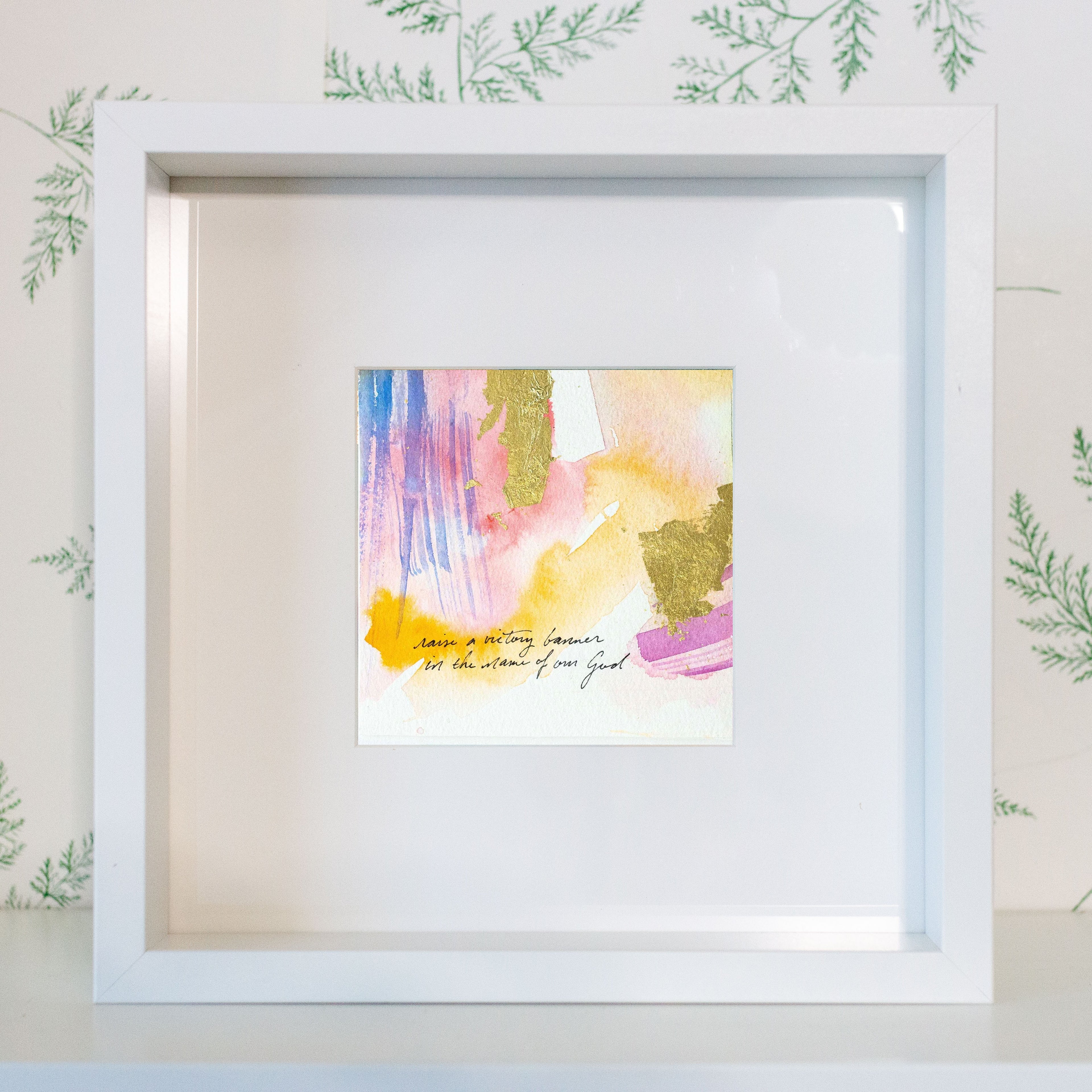 Raise a victory banner in the name of our God - Psalm 20:5 | Original Art