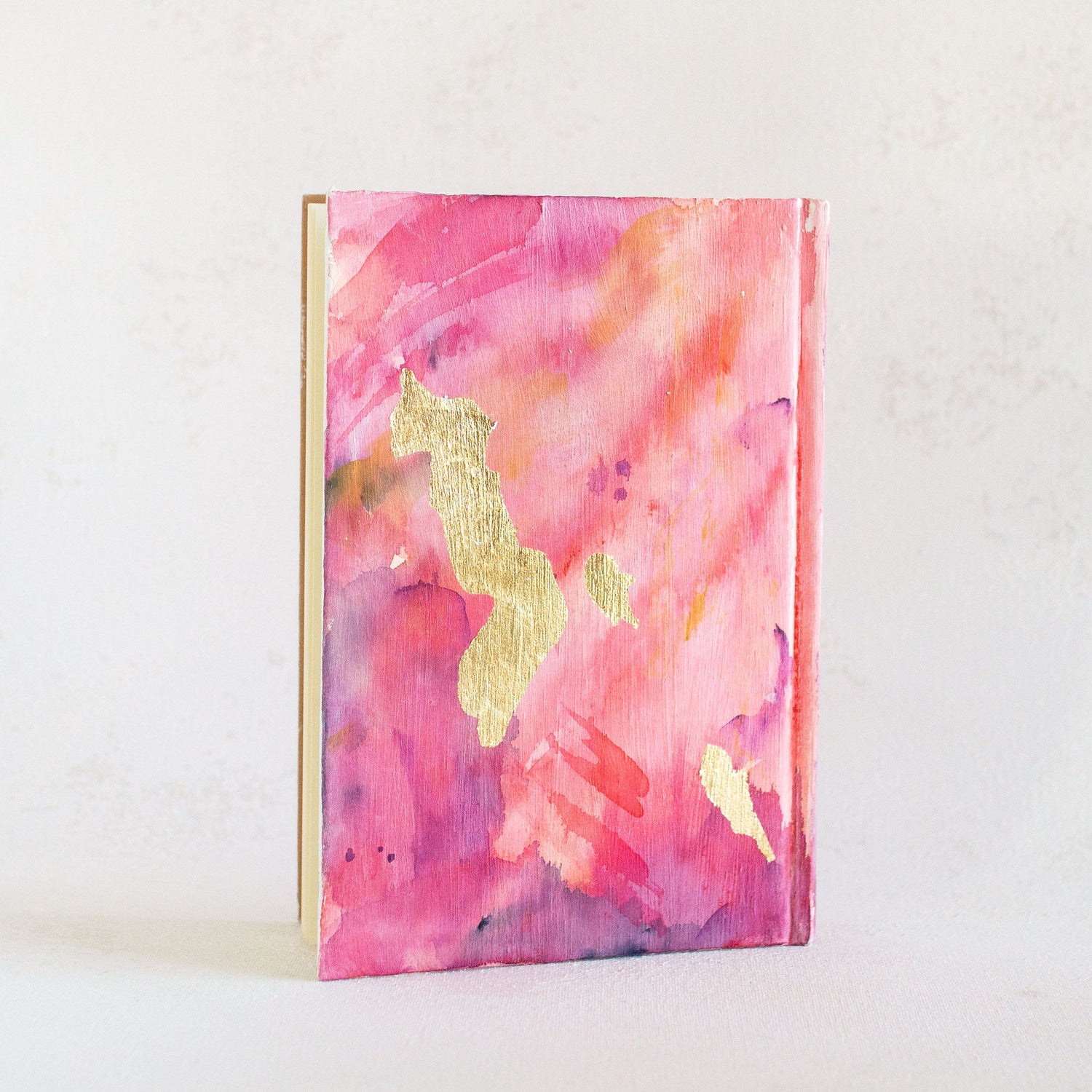 Psalm 27:4 "May I dwell in the house of the Lord all the days of my life" Hand-painted Watercolor Notebook