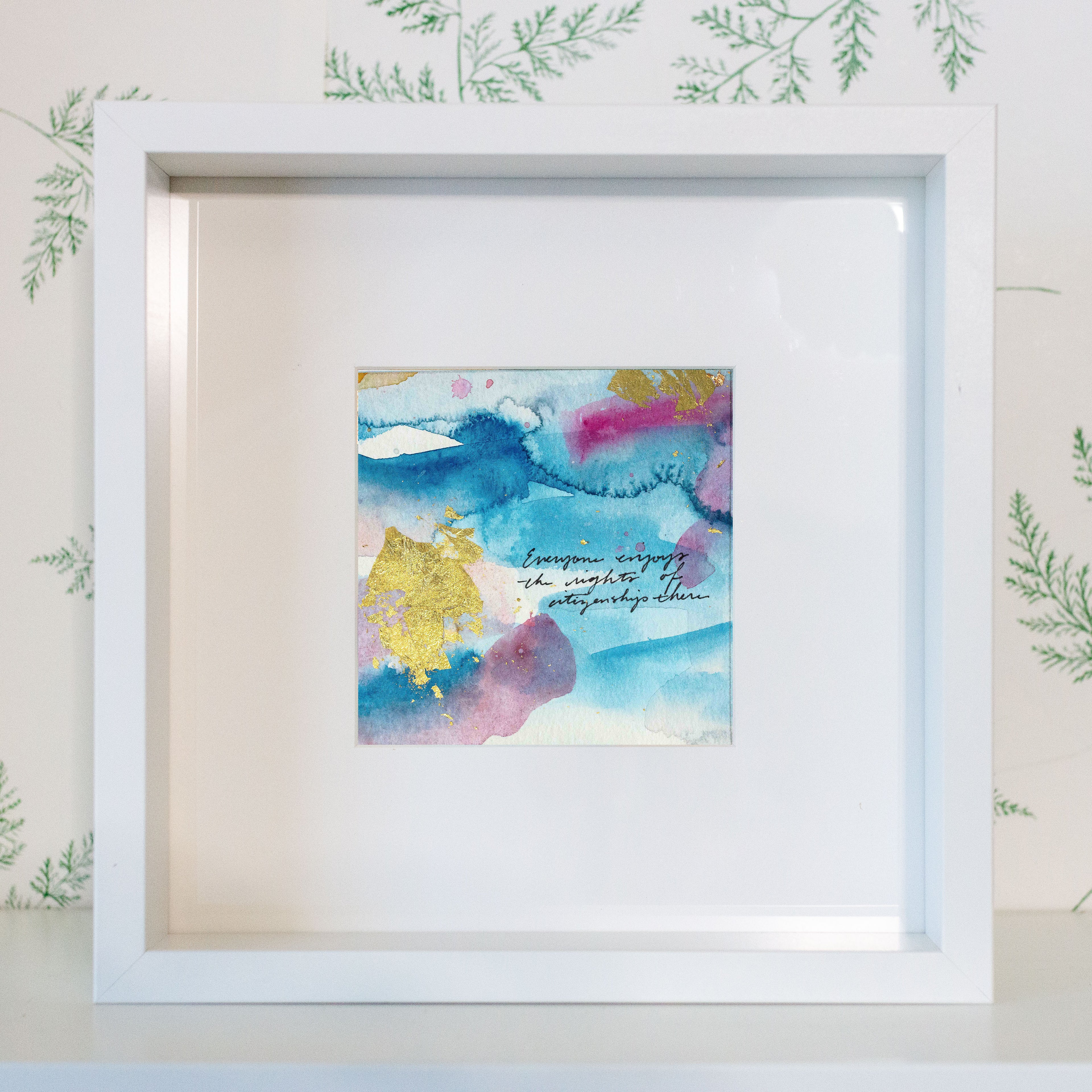 Everyone enjoys the rights of citizenship there - Psalm 87:5 | Original Art