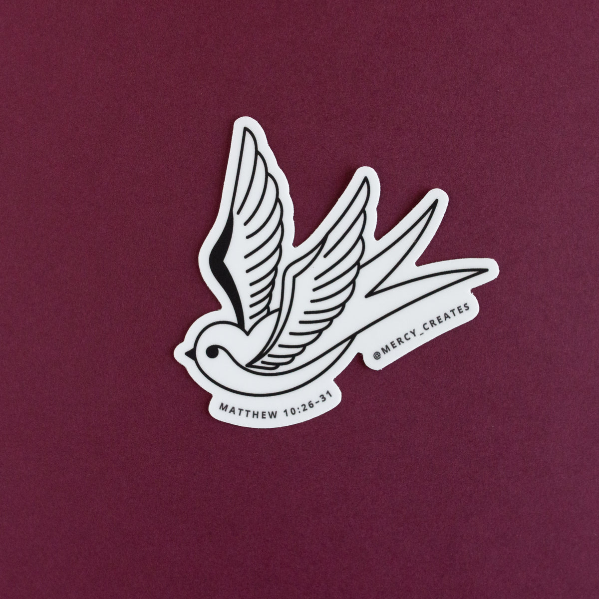 Sparrow | Black and White Sticker