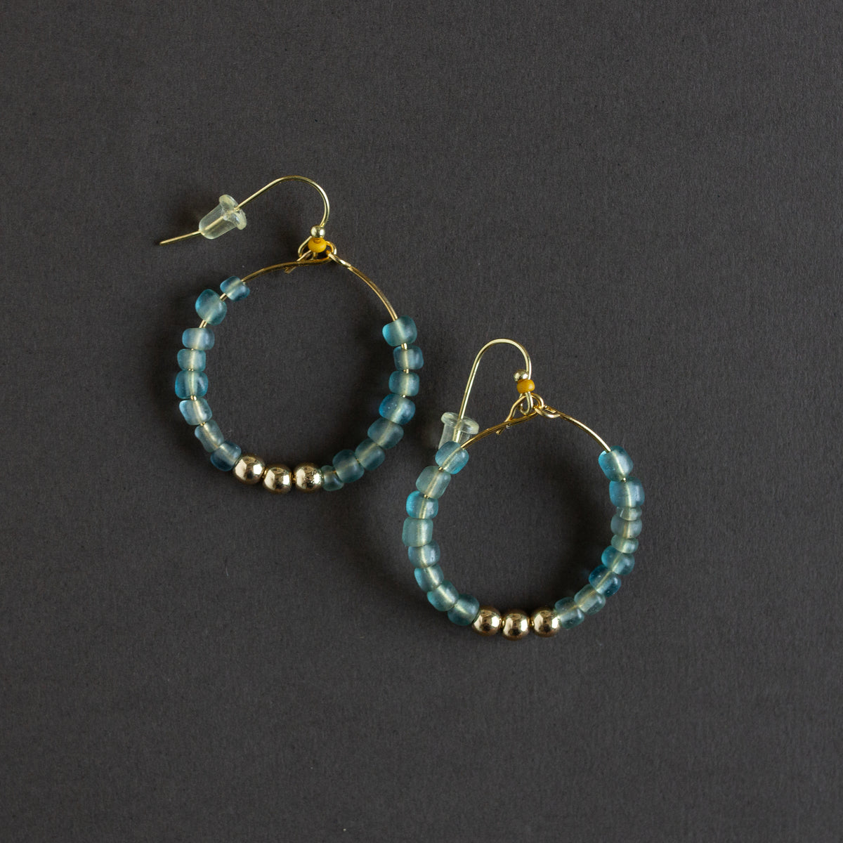 Sea Glass Hoops | Earrings