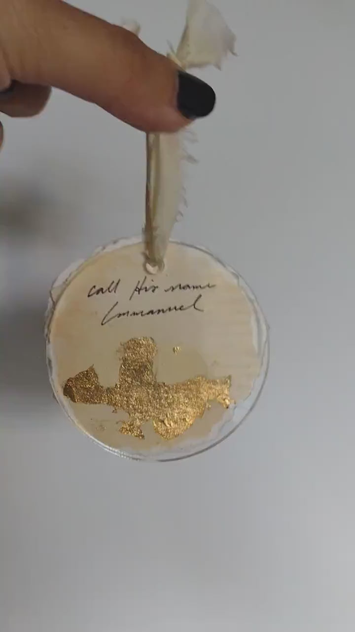 Call His Name Immanuel - Gray Silk
