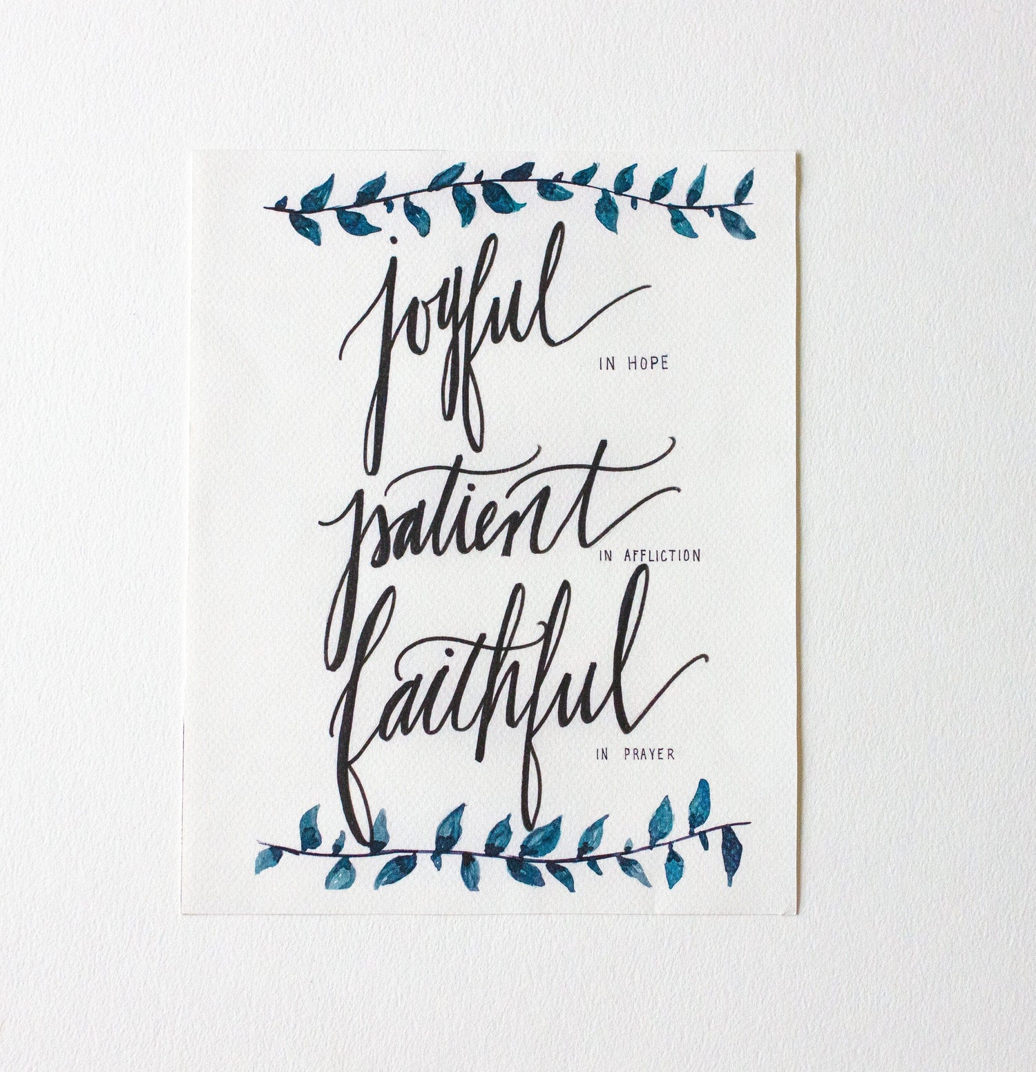 Joyful, Patient, Faithful