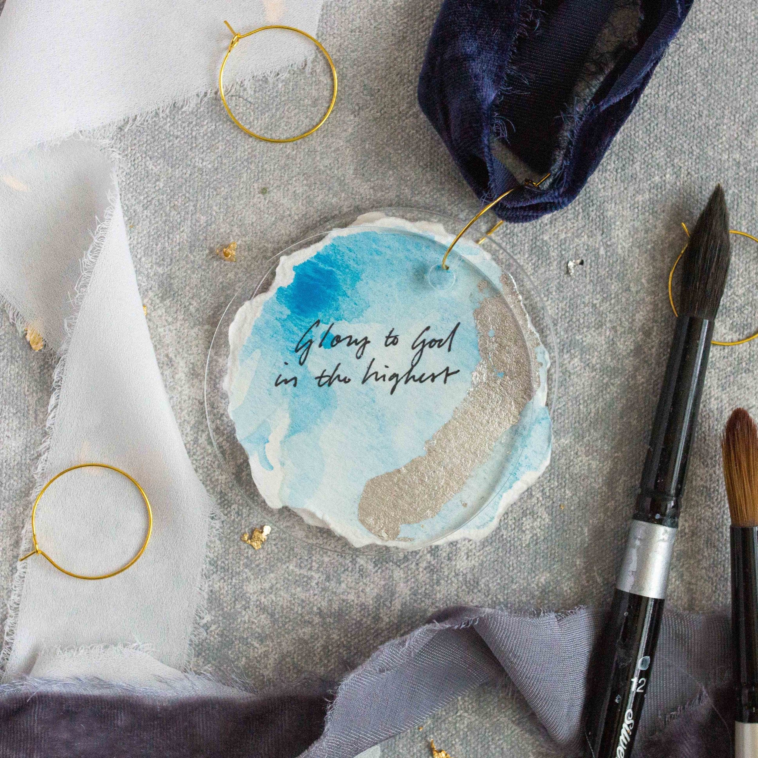 Glory to God - Navy Velvet