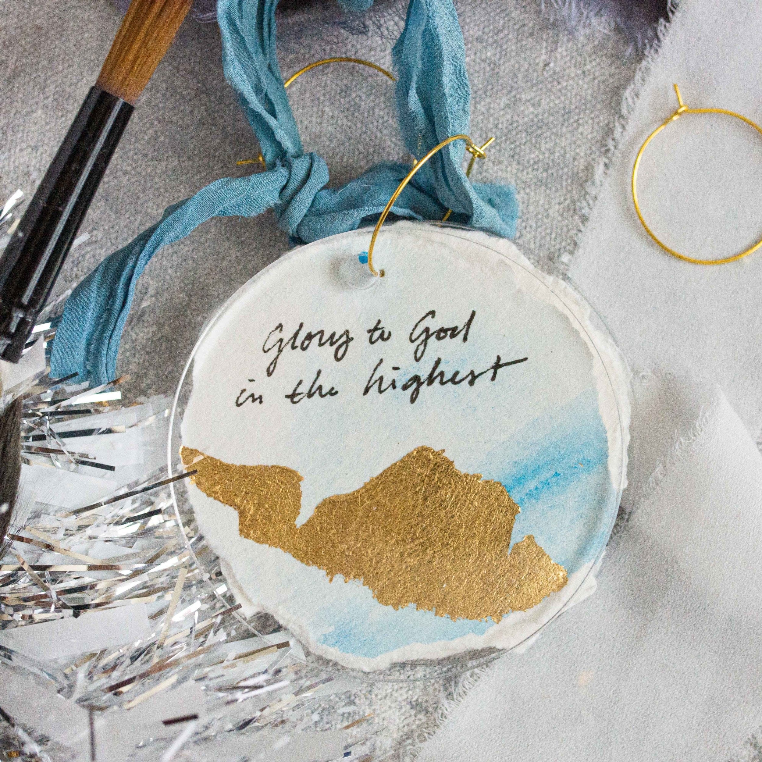 Glory to God - Blue Crinkle