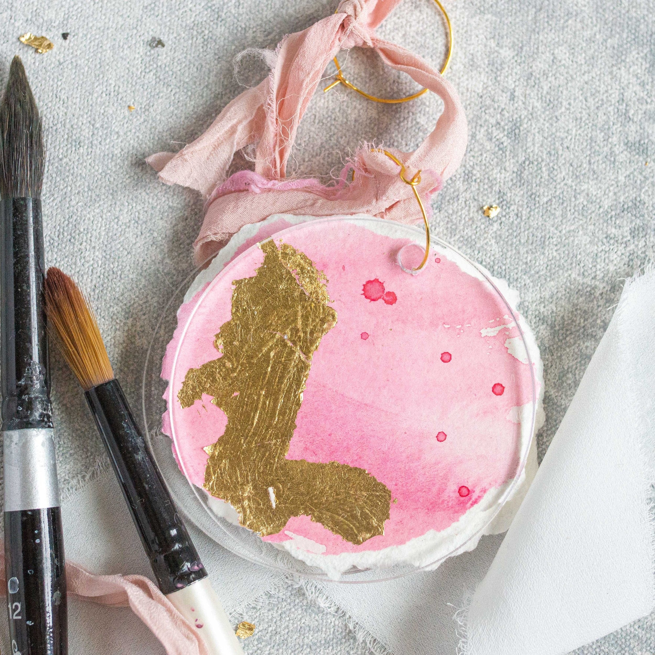 Unto Us a Child is Born - Pink Crinkle