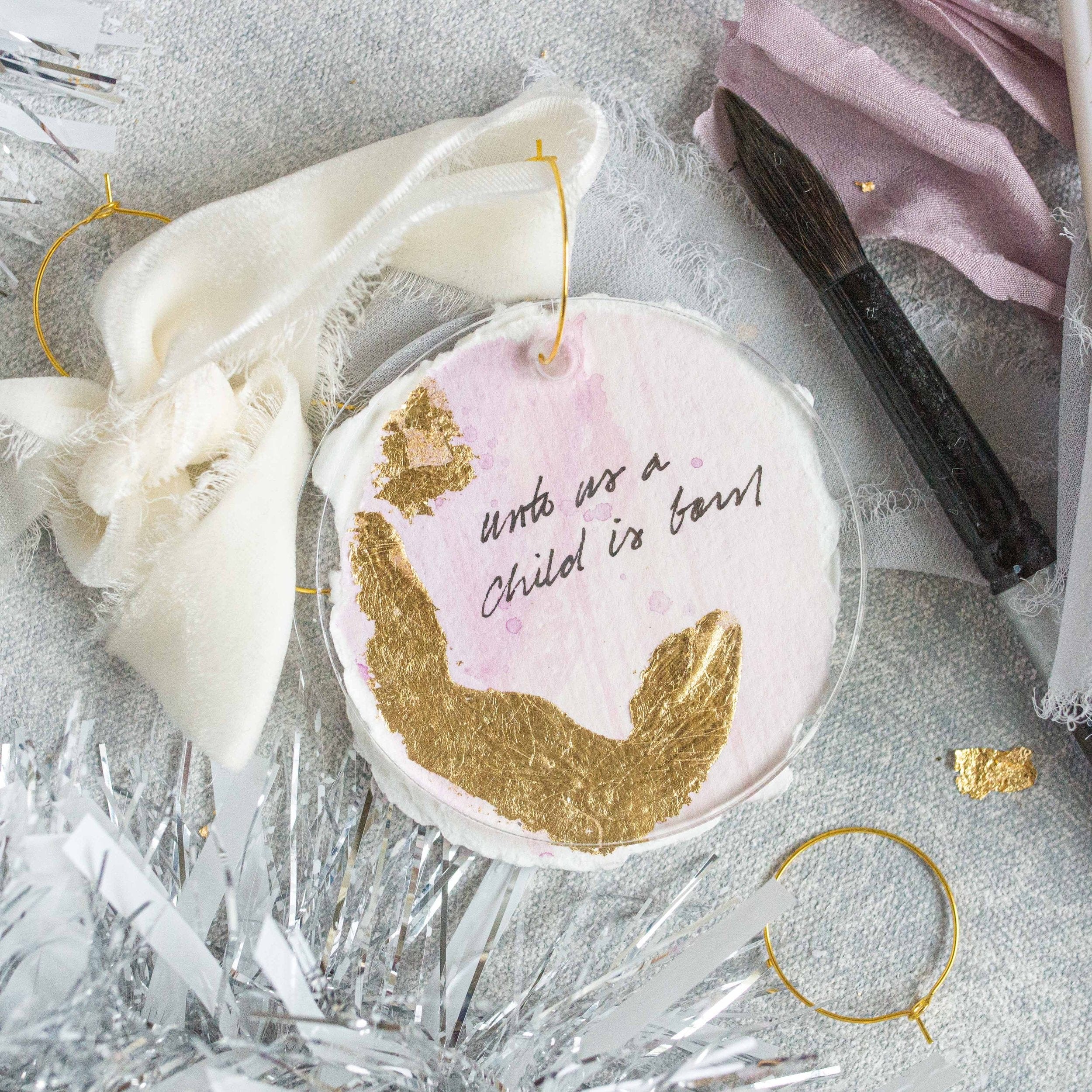 Unto Us a Child is Born - White Velvet
