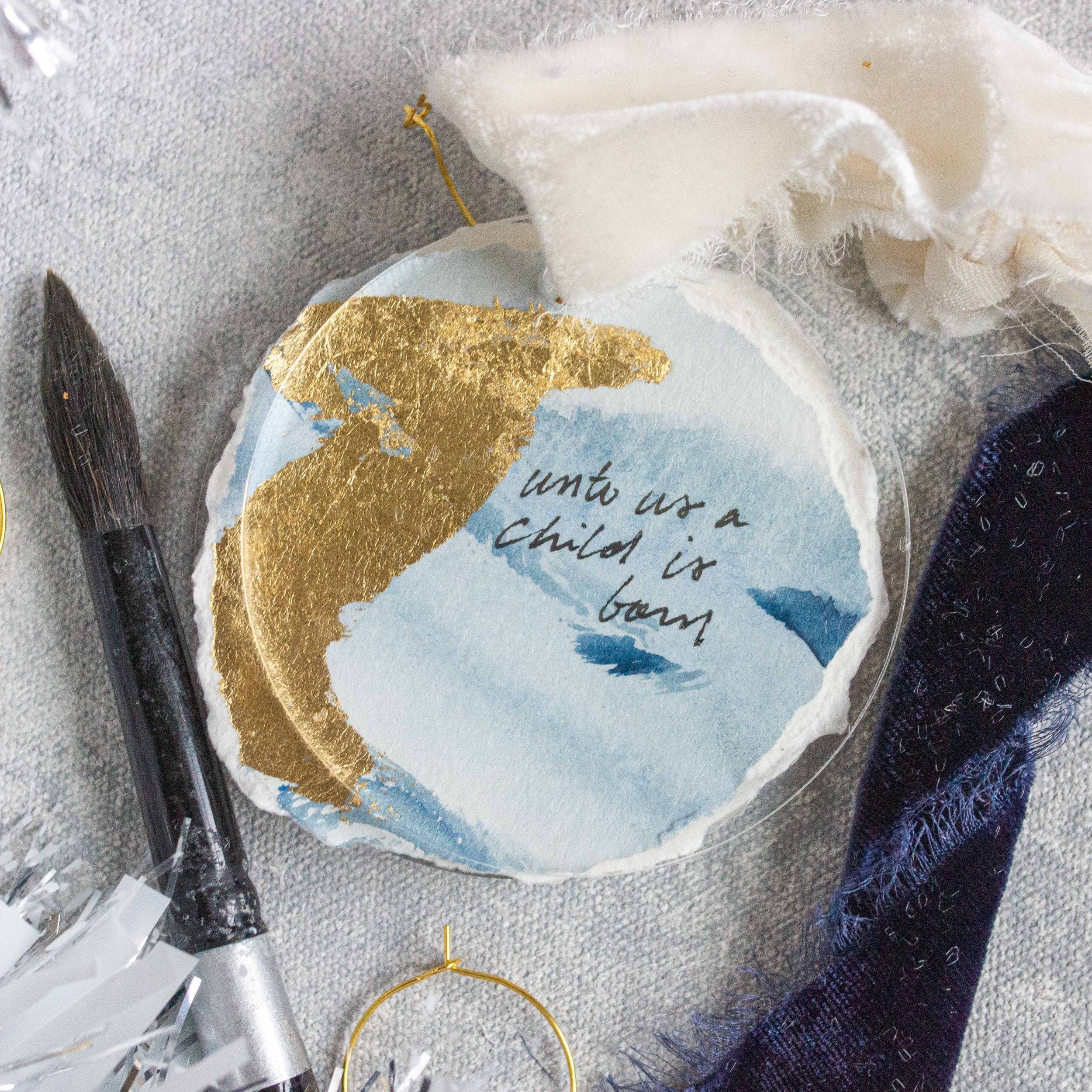Unto Us a Child is Born - White Velvet