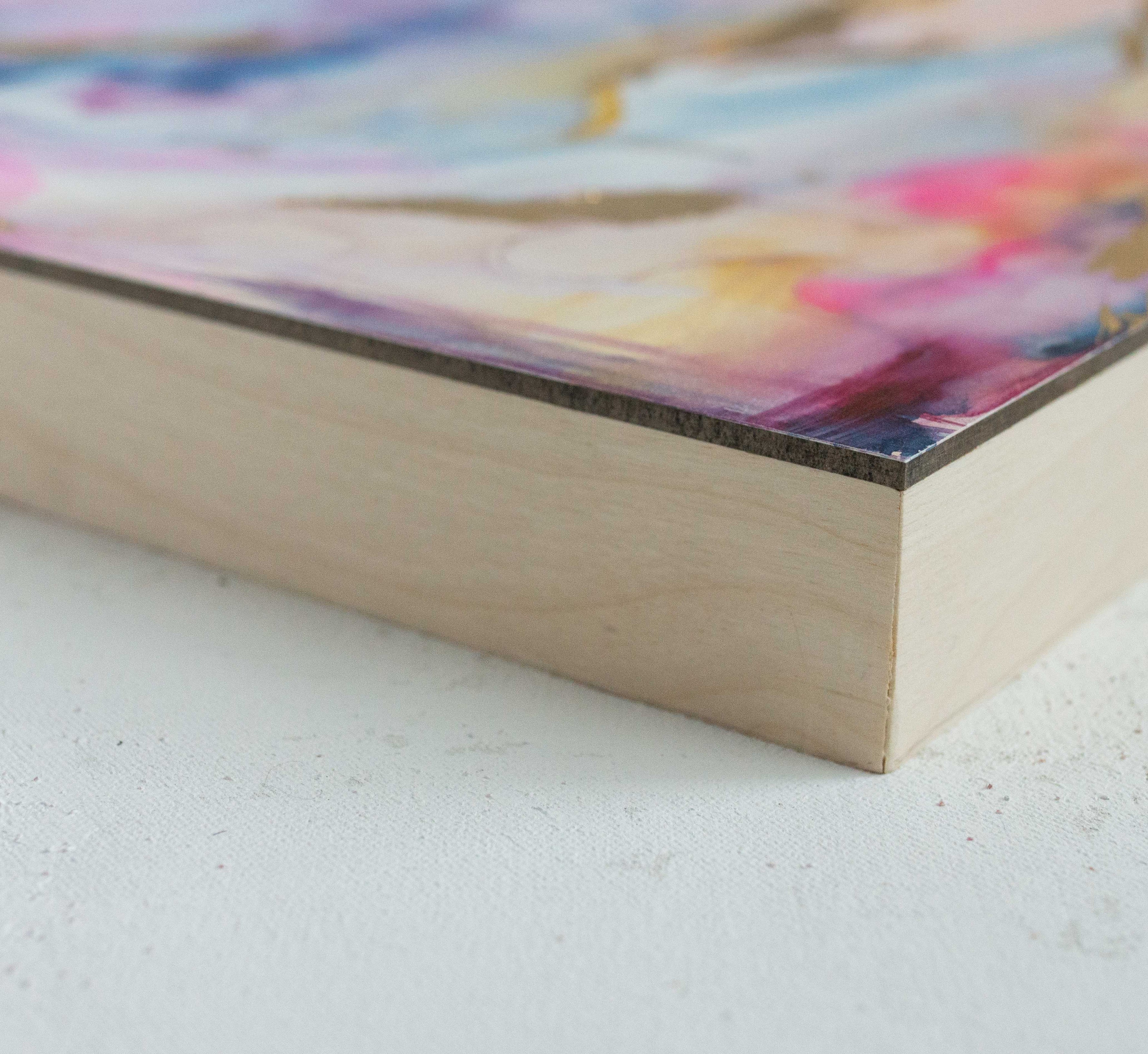 "Each Day and Each Night" Watercolor Painting on Canvas