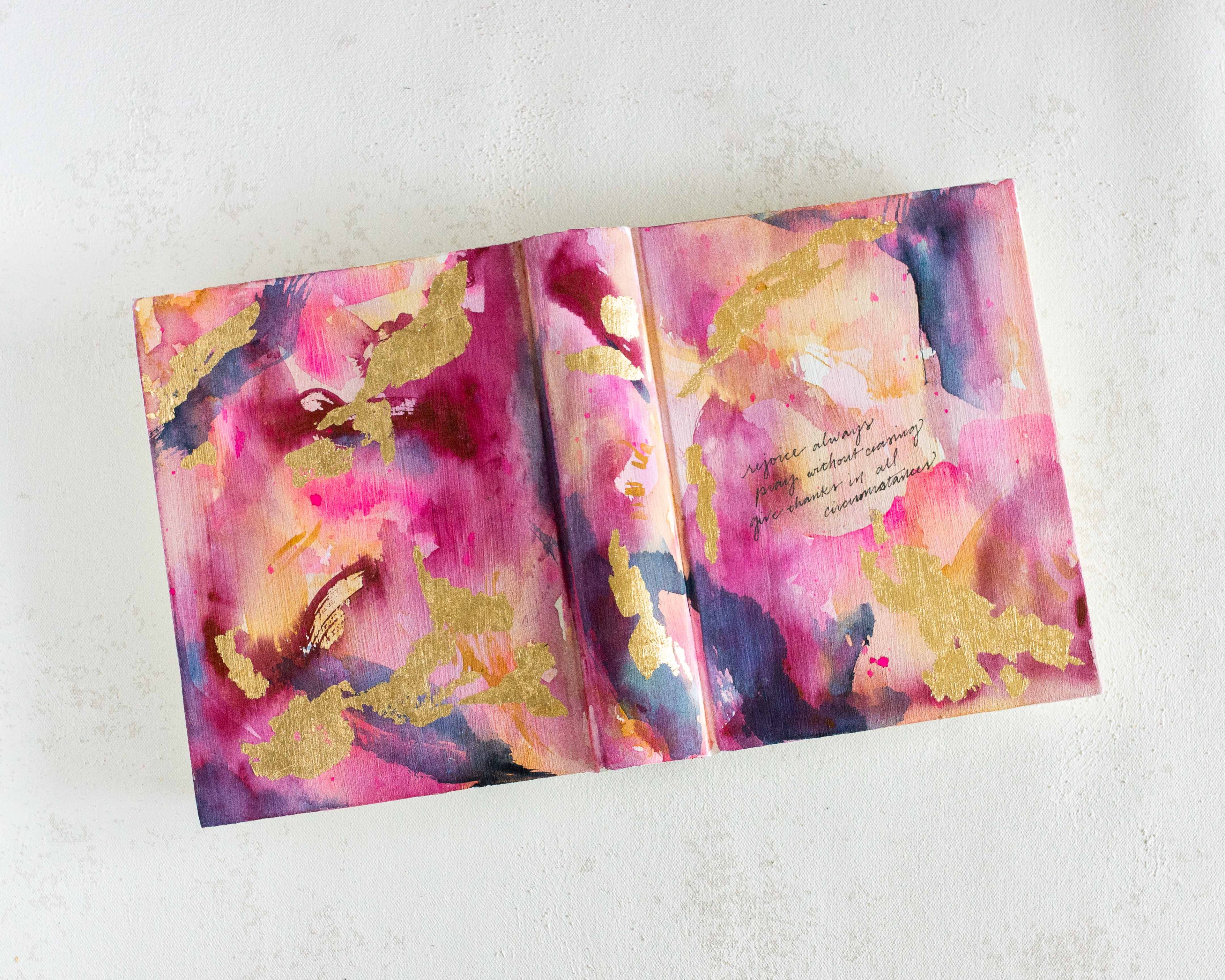 1 Thessalonians 5:16–18 Hand-painted Watercolor Bible