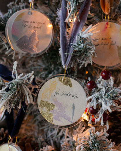 He Leads Me | Purple