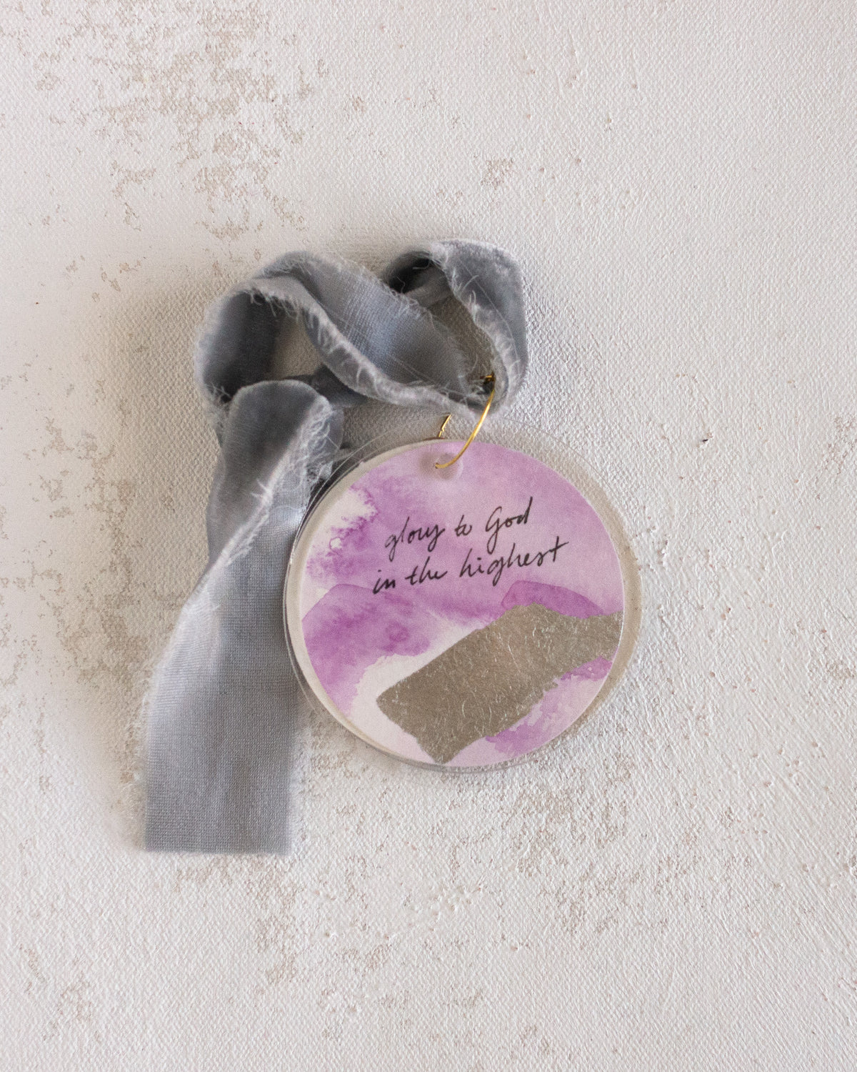 Custom Signature Watercolor Ornament