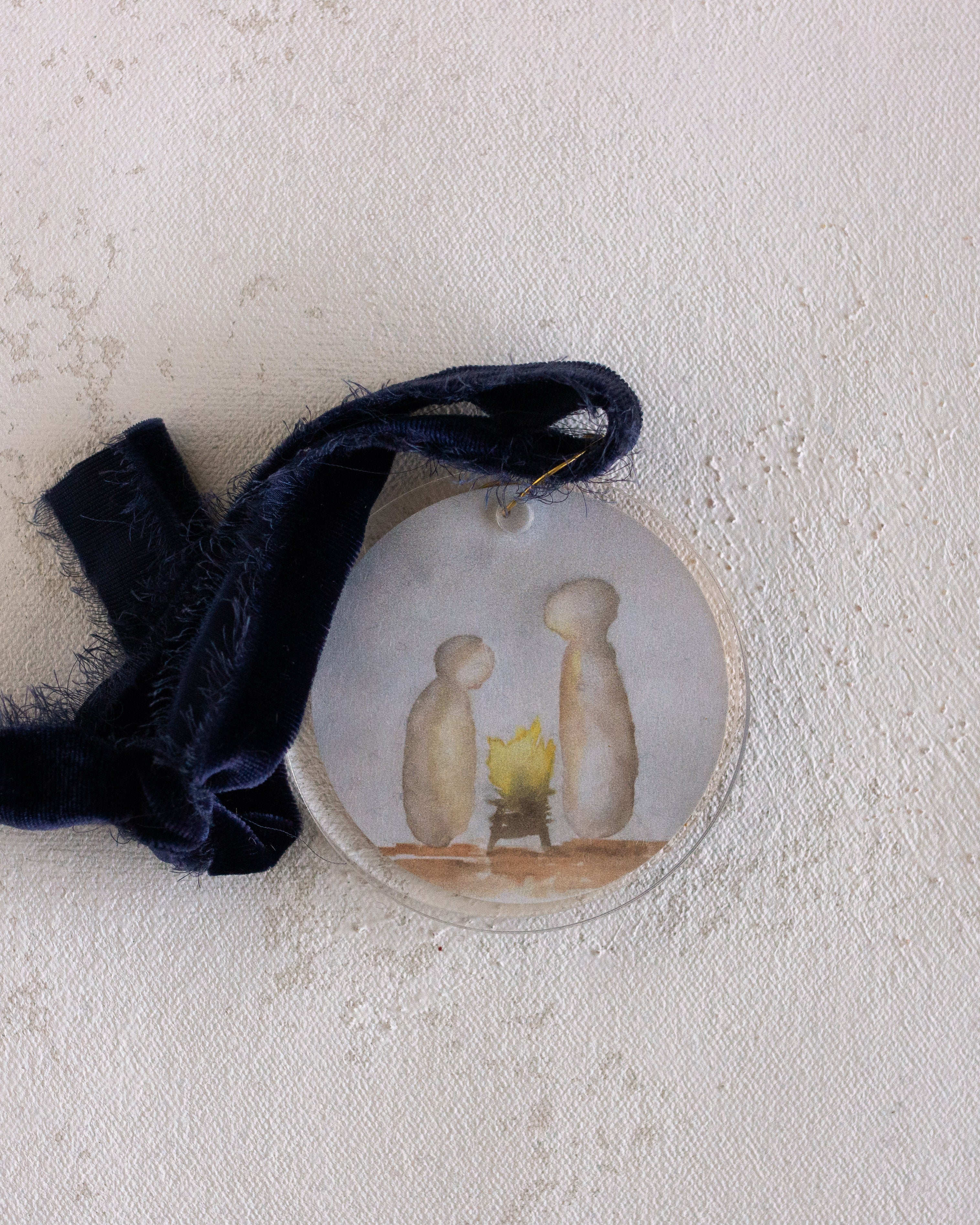 Nativity Ornament - Navy
