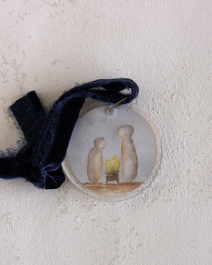 Nativity Ornament - Navy