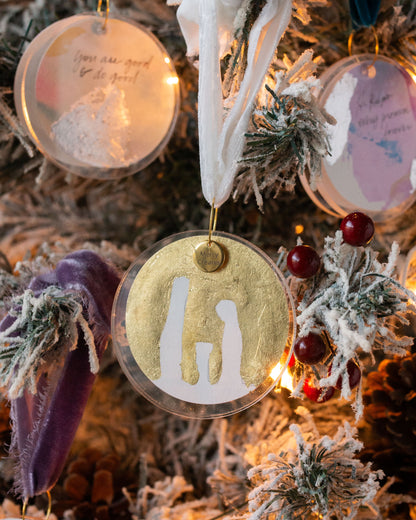 Nativity Ornament - White