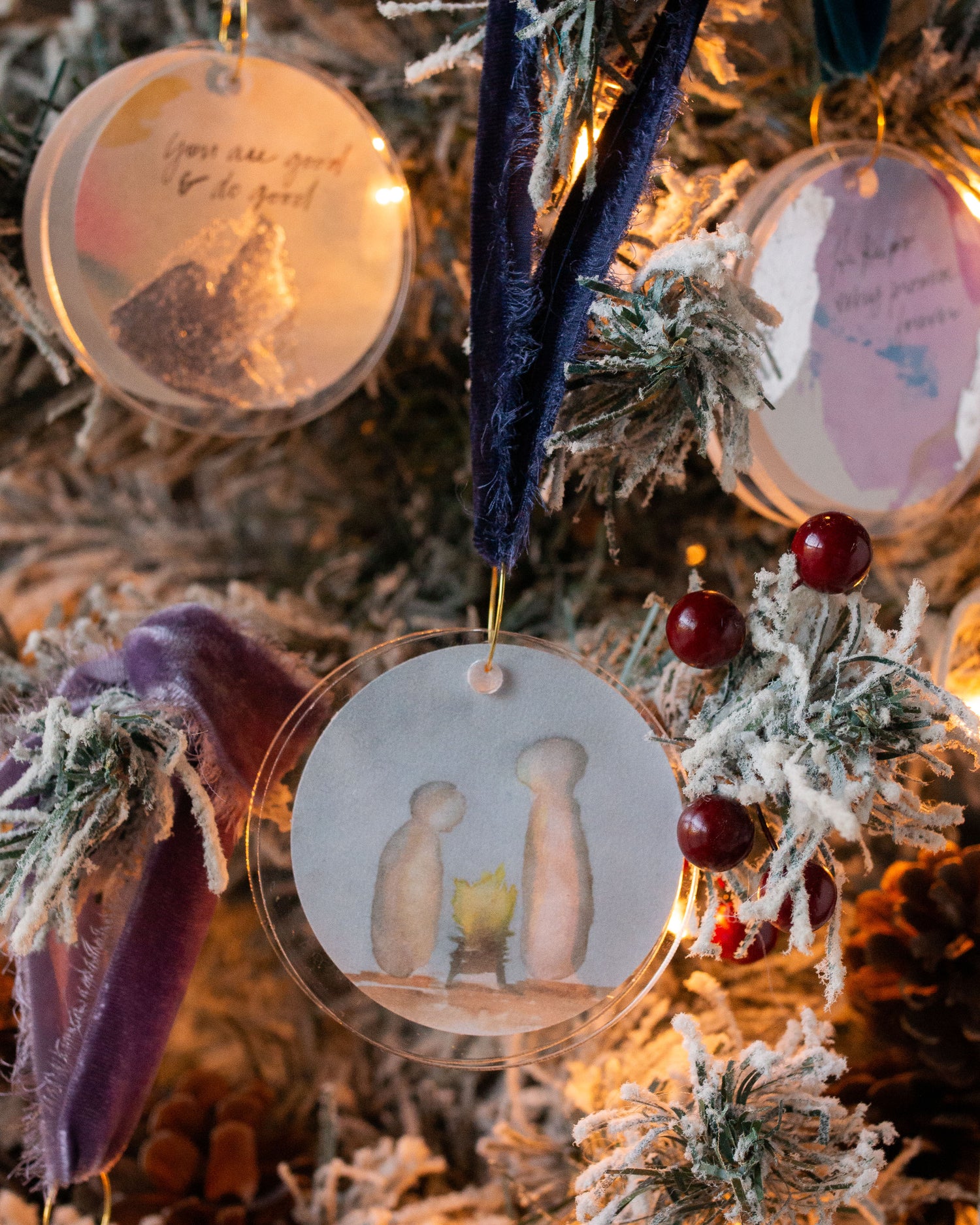 Nativity Ornament - Navy