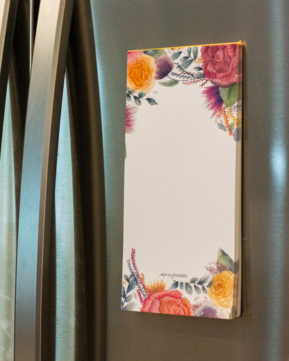 Floral Magnetic Notepad | New Creation