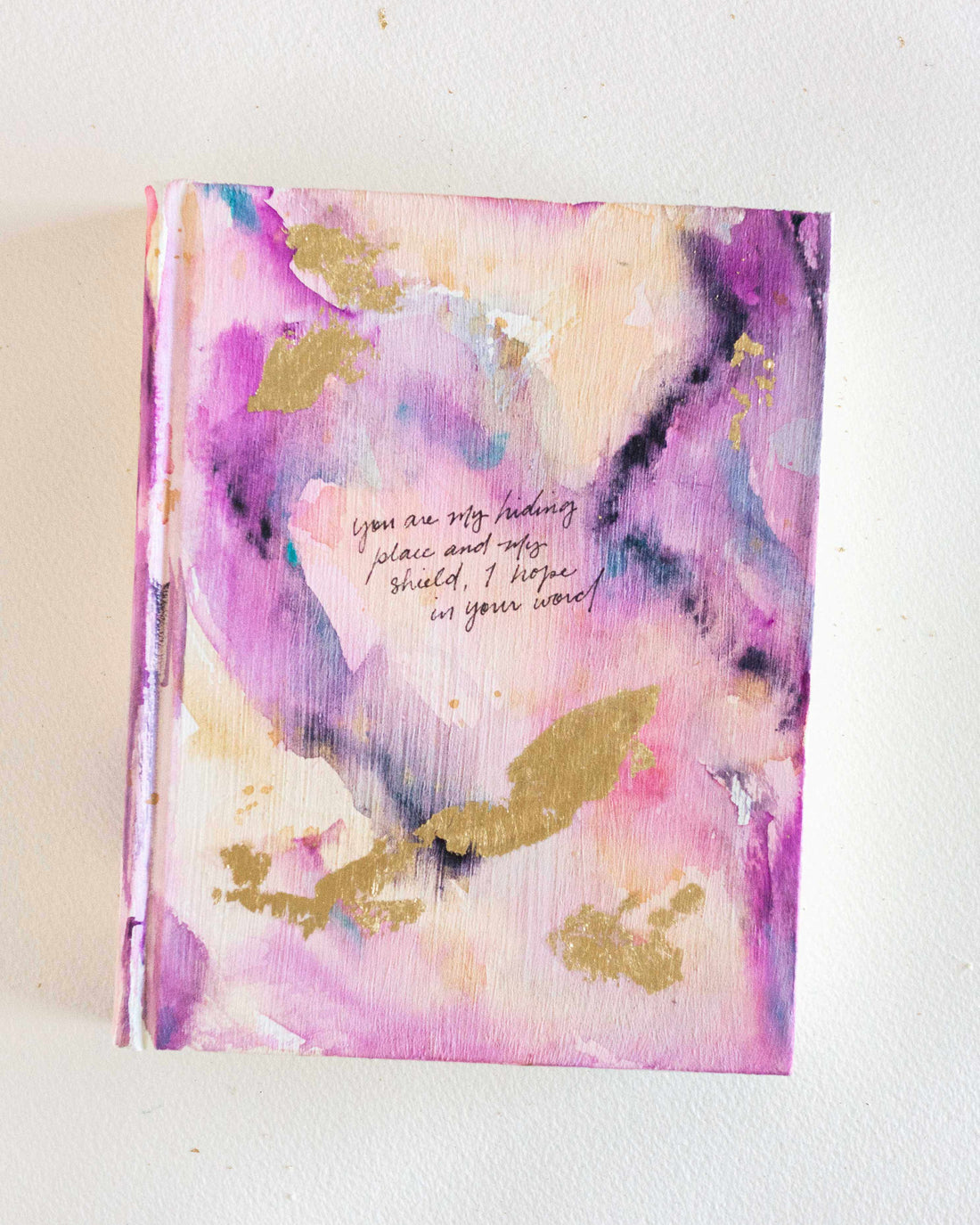 Psalm 119:114, You Are My Hiding Place and My Shield” Hand-painted Watercolor Bible