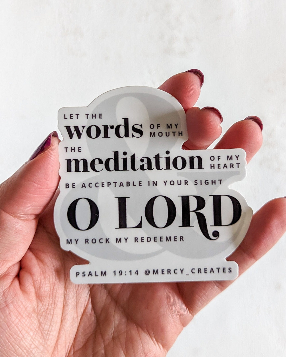 Acceptable in Your Sight - Black and White Vinyl Sticker