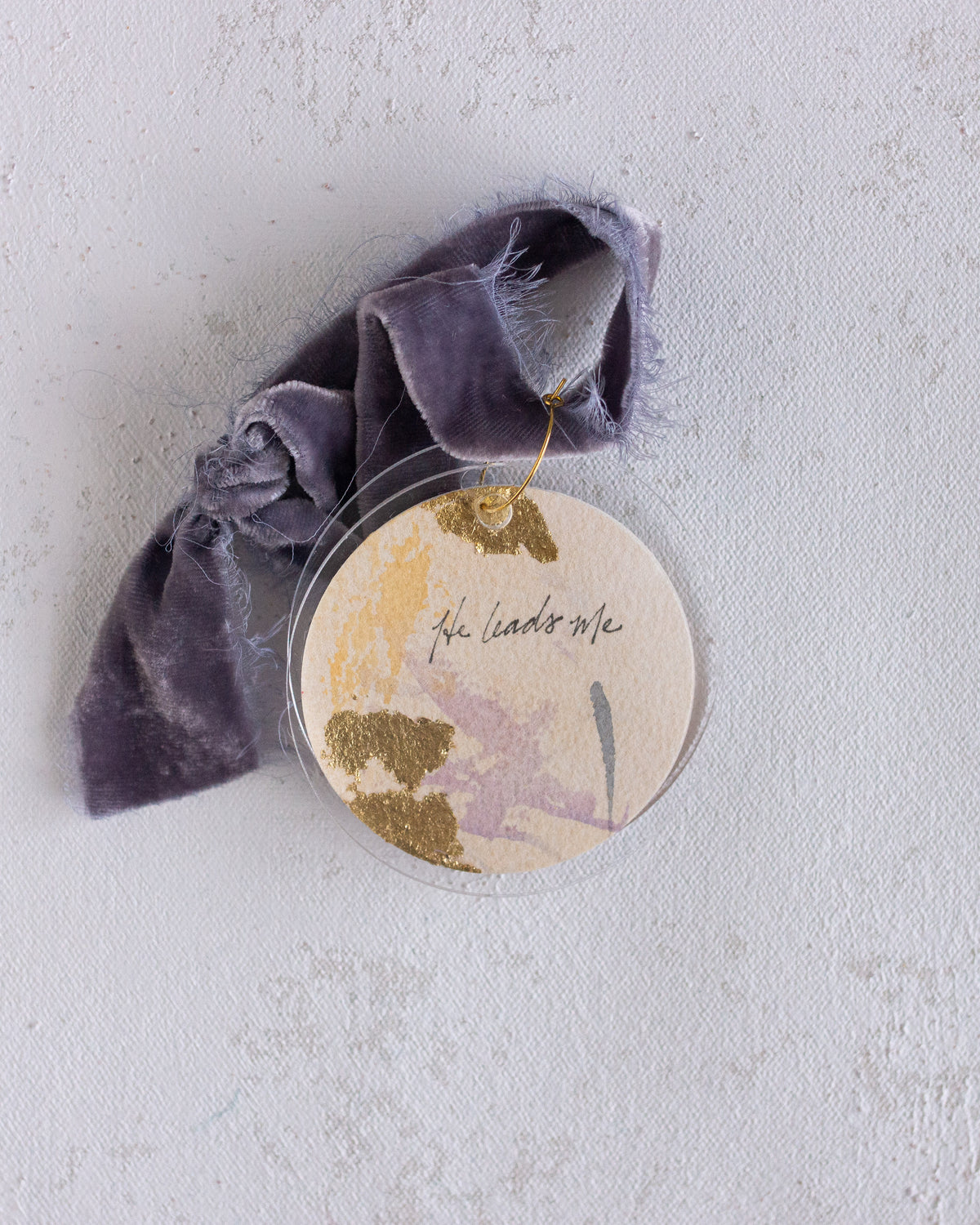 He Leads Me | Purple