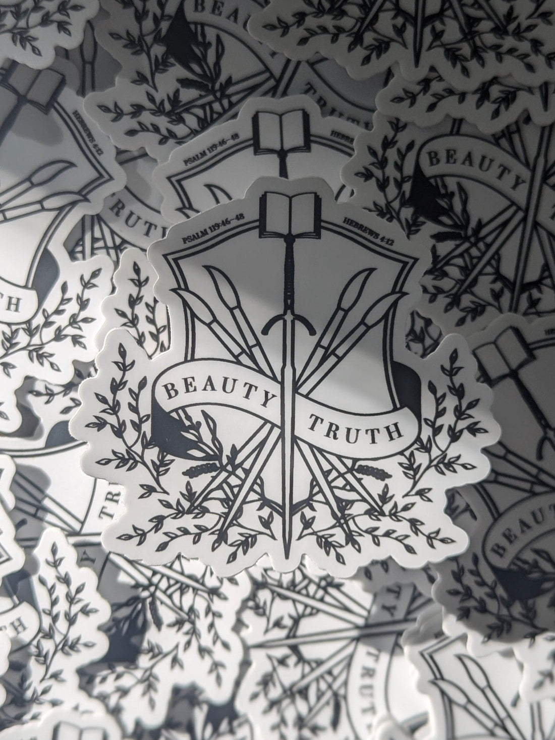 Beauty + Truth vinyl sticker