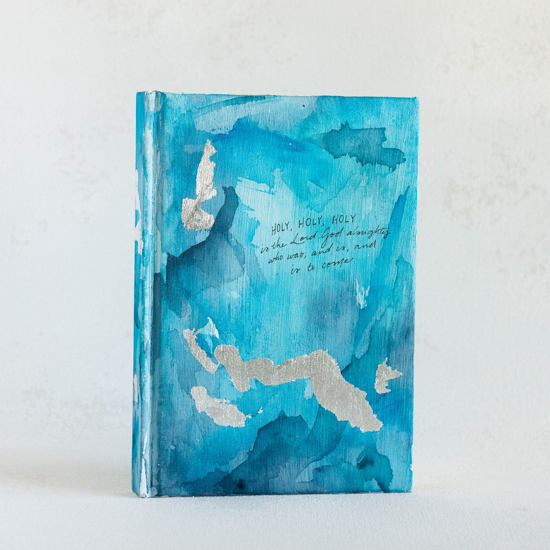 Revelation 4:8 "Holy, holy, holy, is the Lord God Almighty," Hand-painted Watercolor Notebook