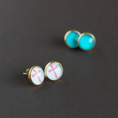 Cross Studs | Earrings