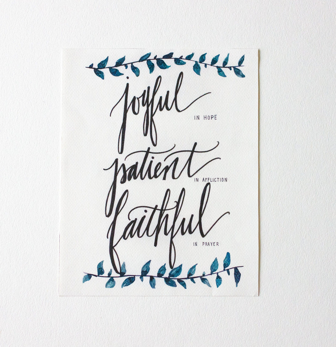 Joyful, Patient, Faithful