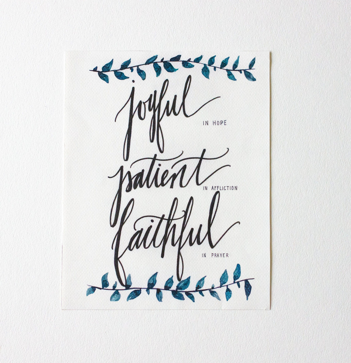 Joyful, Patient, Faithful