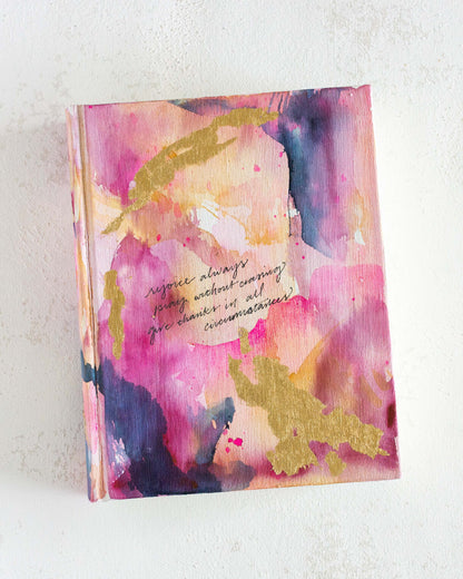 1 Thessalonians 5:16–18 Hand-painted Watercolor Bible